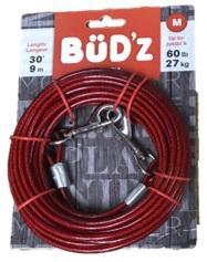 Bud'z Tie Out 20' - up to 60lbs