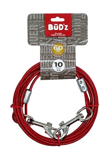 Bud'z Tie Out 10' - up to 60lbs