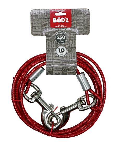 Bud'z Tie Out 10' - up to 250lbs