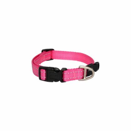 ROGZ CLASSIC COLLAR MEDIUM PINK REFLECTIVE