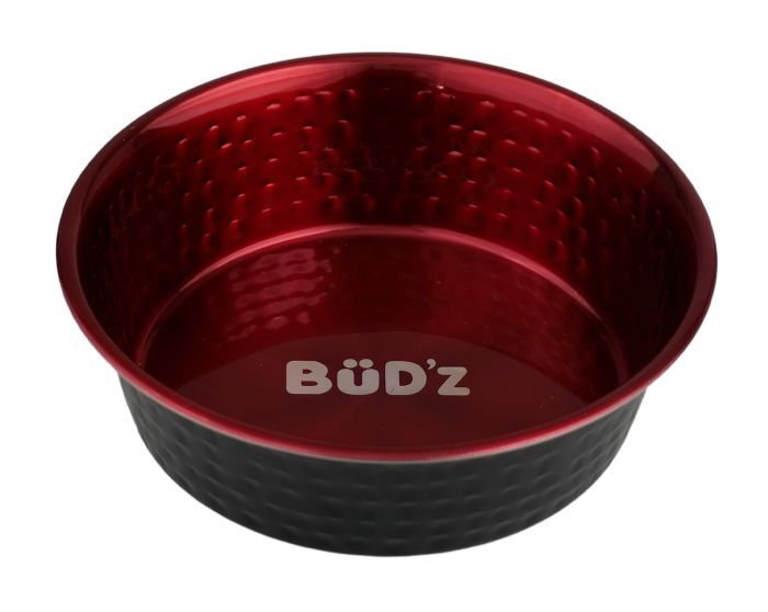 Bud'z Bowl with Hammered Interior - Red 16oz