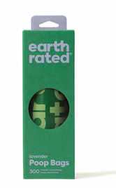 Earth Rated Poop Bags - Large Unscented Roll 300 rolls