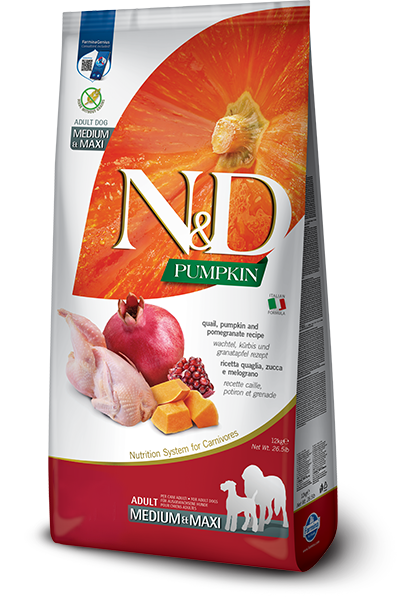 Farmina N&D Medium/Maxi - Quail & Pumpkin 12kg