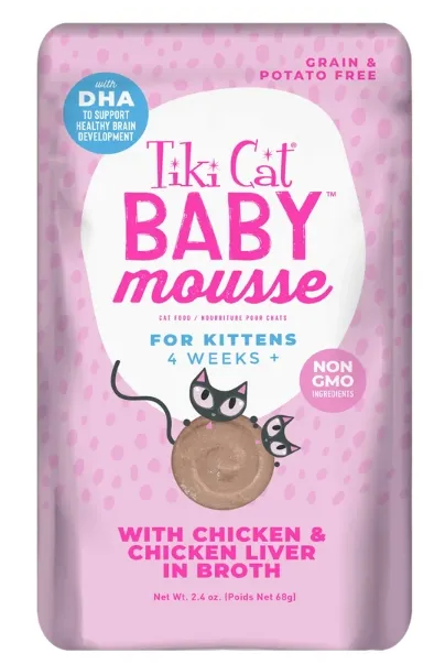 Tiki Cat Baby Mousse Chicken & Liver 2.4oz