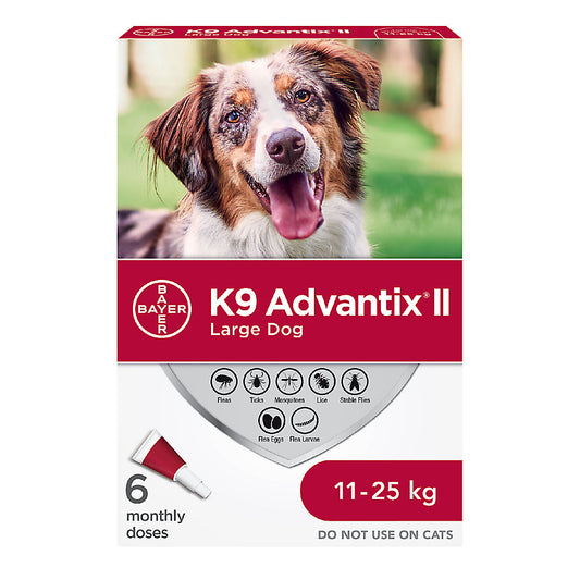 K9 Advantix II For Dogs 11kg-25kg - 6 Dose