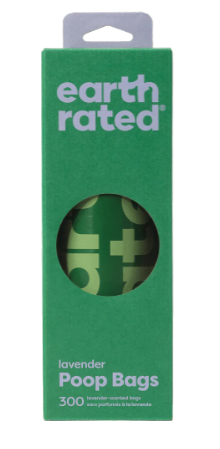 Earth Rated Poop Bags - Large Lavender Roll 300 rolls