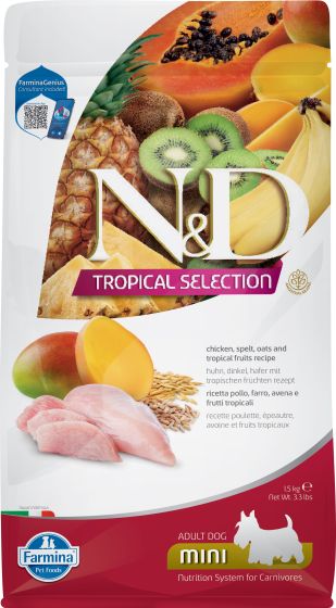 Farmina N&D Tropical Mini - Chicken & Druits 3lb
