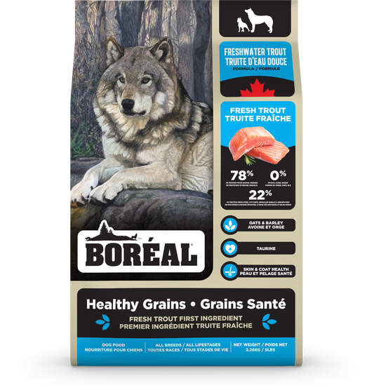 Boreal Healthy Grains Freshwater Trout 2.26kg (special order)