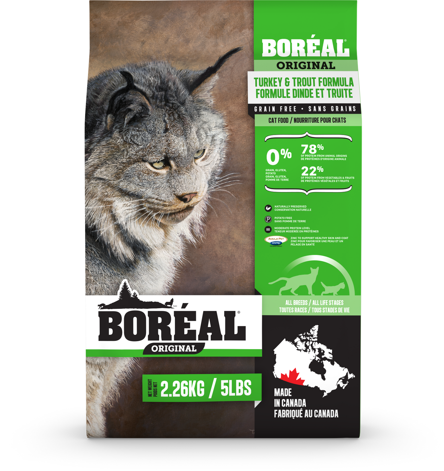 Boreal for Cats - Original Turkey & Trout 2.26kg (special order)