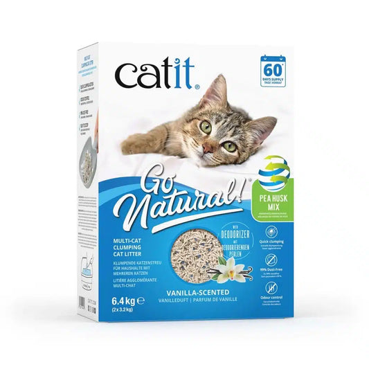 Catit Go Natural Pea Husk Litter Multicat 6.4kg