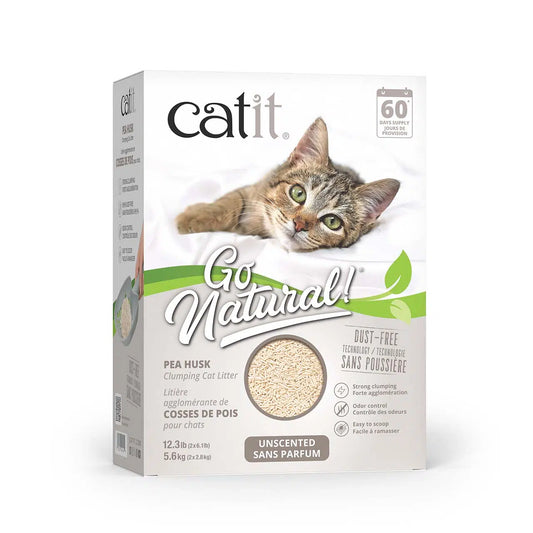 Catit Go Natural Pea Husk Litter Unsented 5.6kg