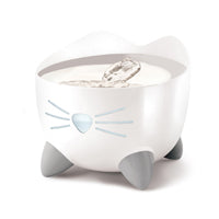 Catit Pixi Fountain - White with Stainless Steel