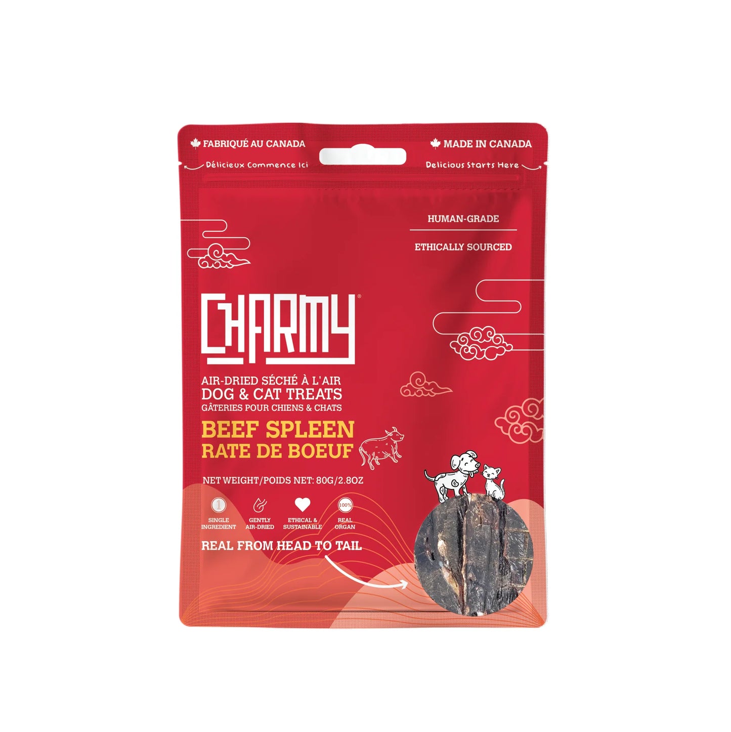 Charmy Air-Dried Beef Spleen 80g