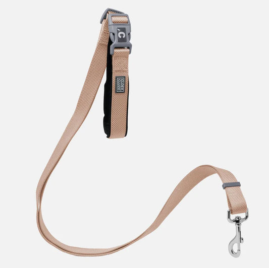 Cloe Cluzo 5 way Adjustable Dog Leash Beige