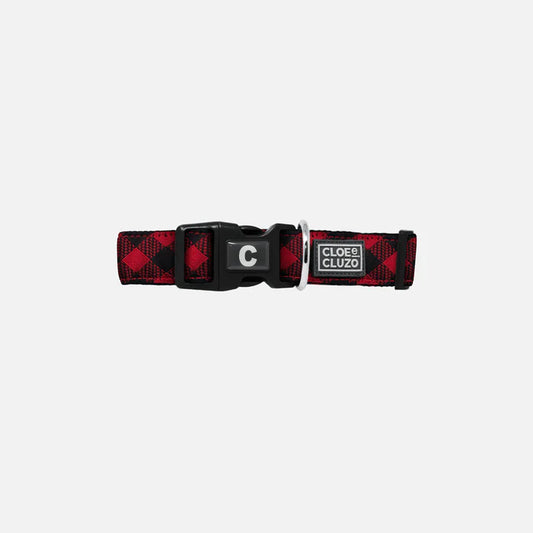 Cloe Cluzo Dog Collar Plaid Medium