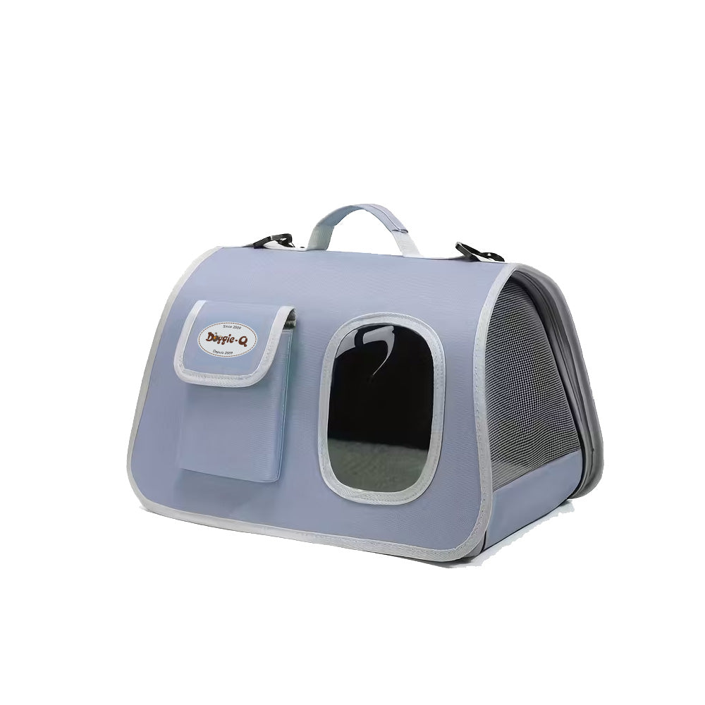 Doggie-Q Window Pet Carrier 16.5" x 10" x 10" - Blue