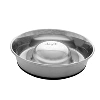 Dogit Stainless Steel Non-Skid Slow Feed Dog Bowl - 900 ml