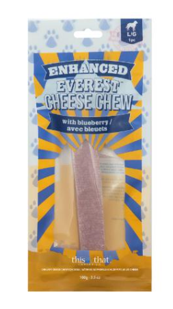 This & That Enhanced Everest Cheese Chew With Blueberry Large