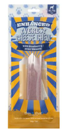 This & That Enhanced Everest Cheese Chew With Blueberry X-Large