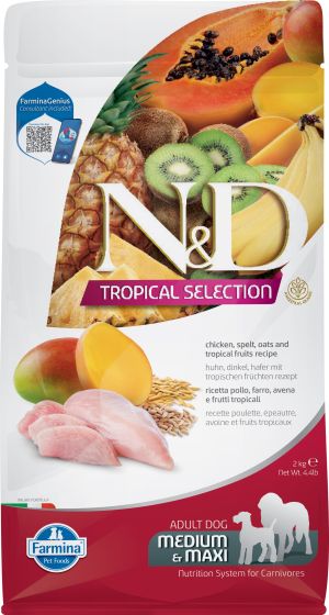 Farmina N&D Tropical Med/Maxi - Chicken & Fruits 10 kg