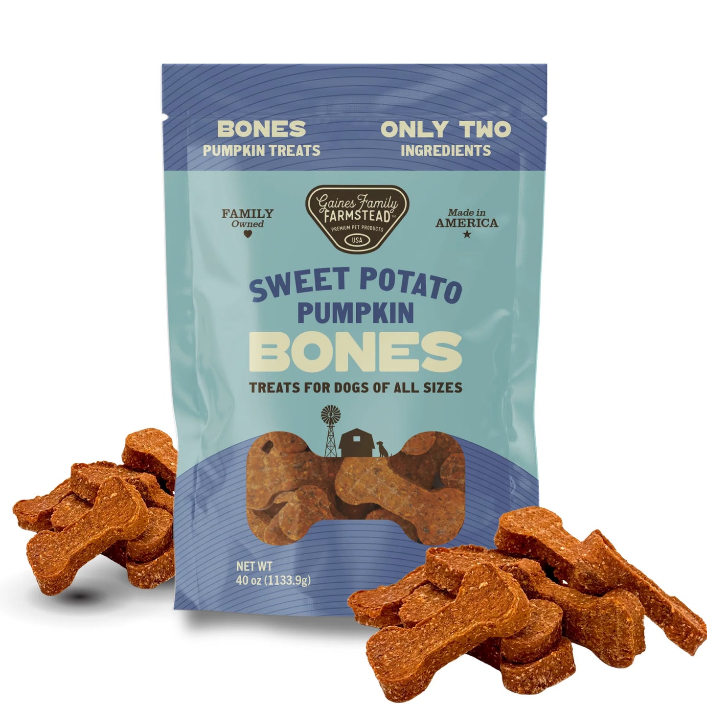 Gaines Family Farmstead - Sweet Potato Pumpkin Bones 8oz