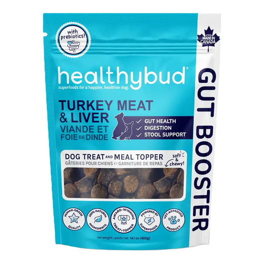 Healthybud Gut Booster Treats Turkey Meat & Liver 130g