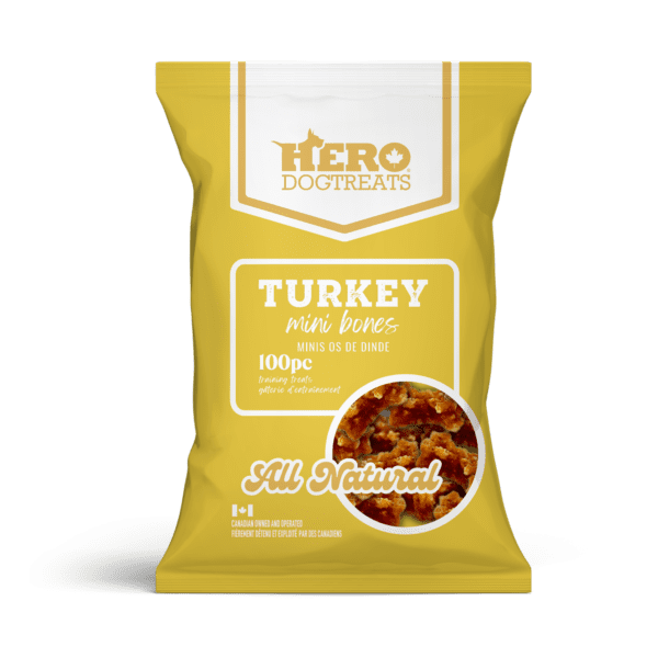 Hero Dog Treats - Dehydrated Turkey Mini Bones