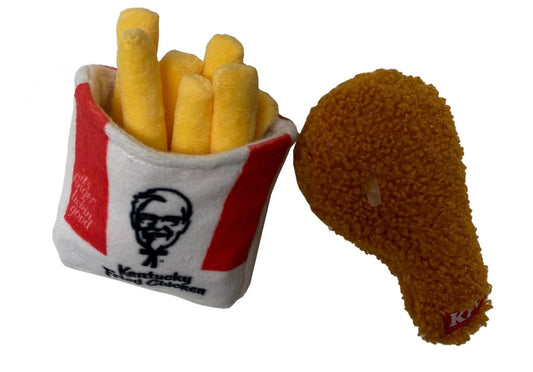 KFC Fries & Drumette Dog Toy