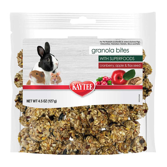 Kaytee Superfood Granola Bites - Cranberry/Apple/Flax 4.5oz