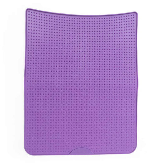 Messy Cats Silicone Litter Mat - Purple