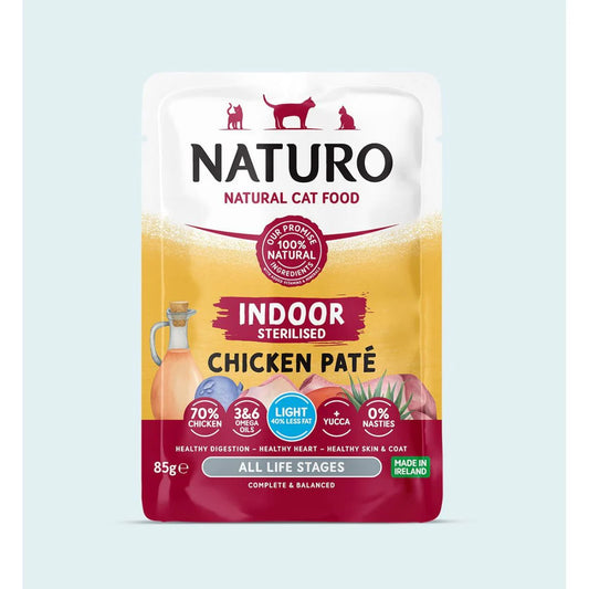 Naturo Cat Indoor Chicken Pate Pouch 85g