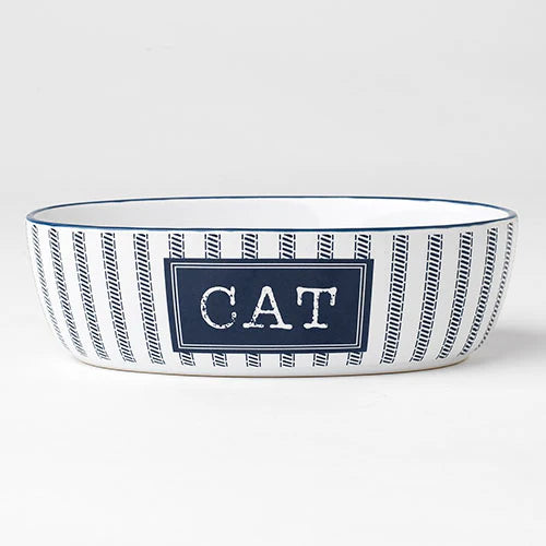 Petrageous Country Blue Cat Dish 7"