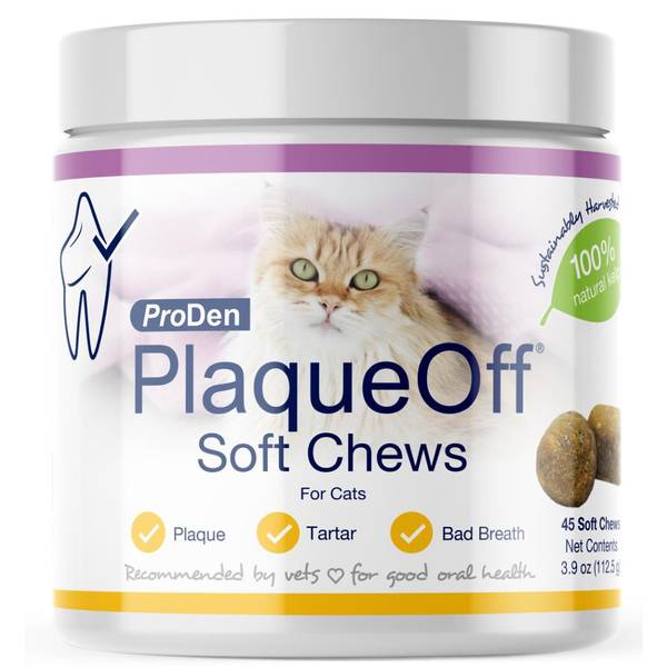 CLEARANCE PlaqueOff Soft Chews for Cats (Expiry 05/2026)