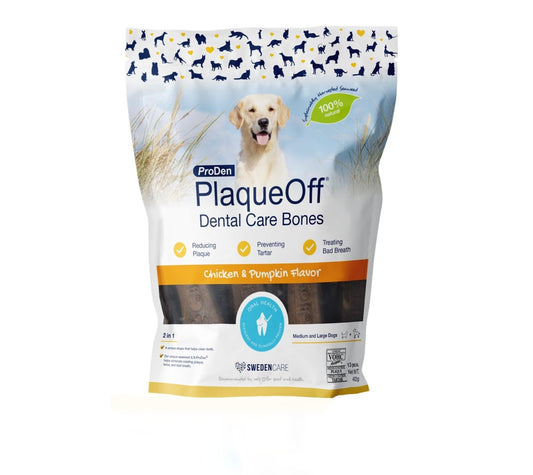 PlaqueOff Dental Bones Chicken & Pumpkin 17oz