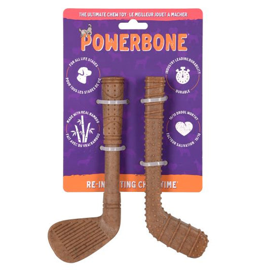 Powerbone Bamboo Chew - Golf Club & Hockey Stick 2pk