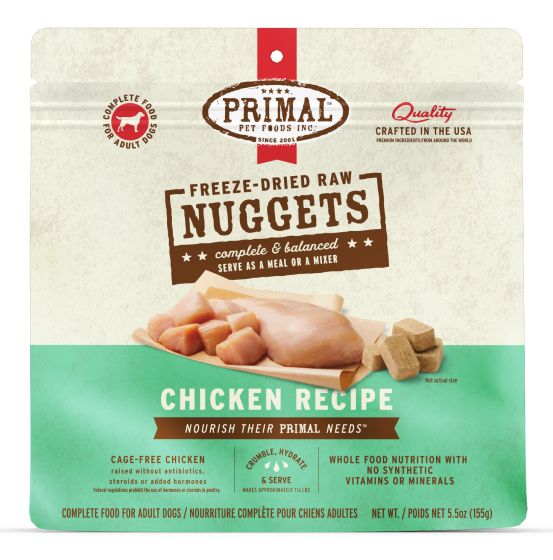 Primal Freeze-Dried Nuggets - Chicken 5.5oz