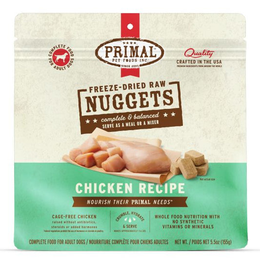 Primal Freeze-Dried Nuggets - Chicken 5.5oz