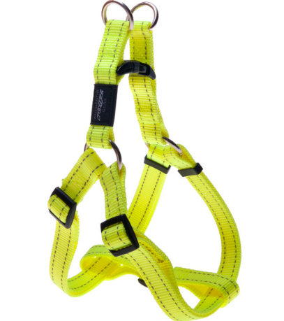 ROGZ STEP-IN HARNESS SMALL DAYGLO YELLOW REFLECTIVE