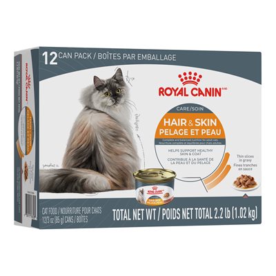 Royal Canin Cat Hair & Skin 3 oz Can 12 Pack