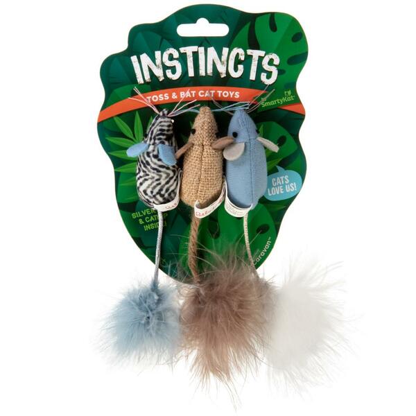 Instincts by SmartyKat Happynip Three Pack of Mice