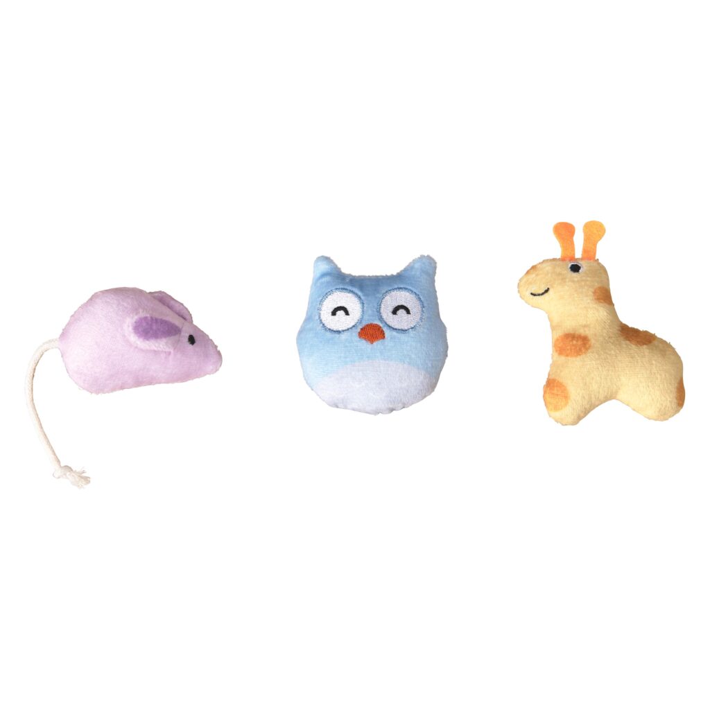 Spot Cute & Colourful 3 Pack Cat Toy
