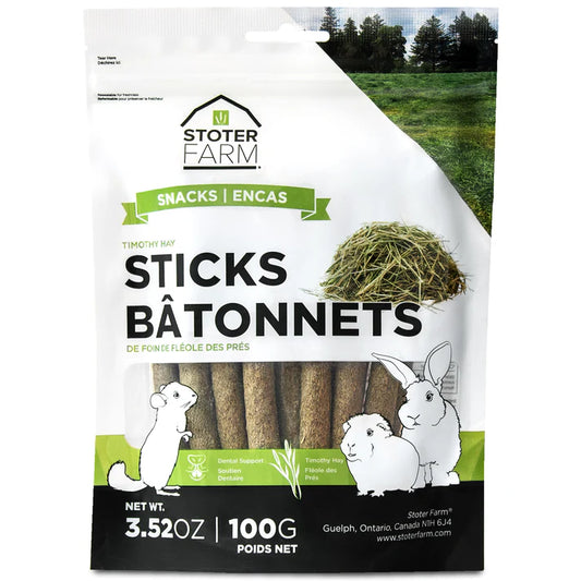 Stoter Farm - Timothy Sticks 100g