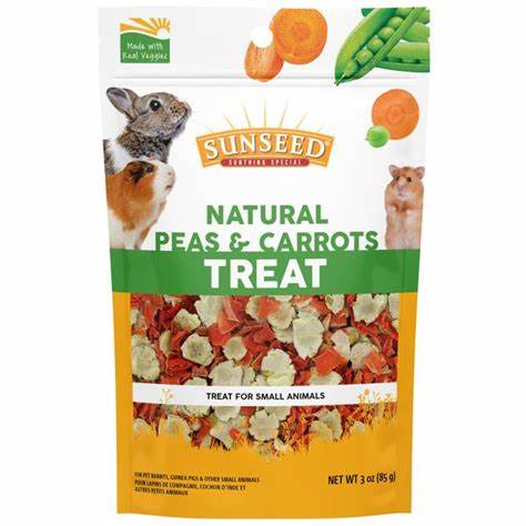 SUNSEED PEAS & CARROTS TREAT 3 OZ