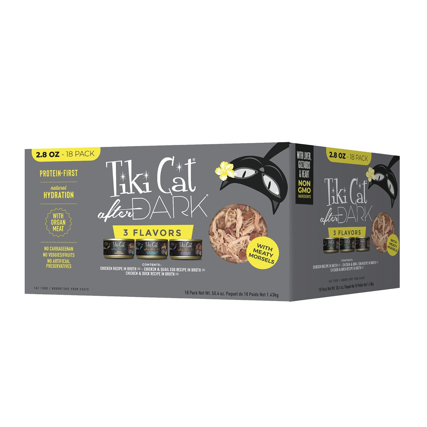 Tiki Cat After Dark 3 Flavour Variety Pack - 18 x 2.8 oz