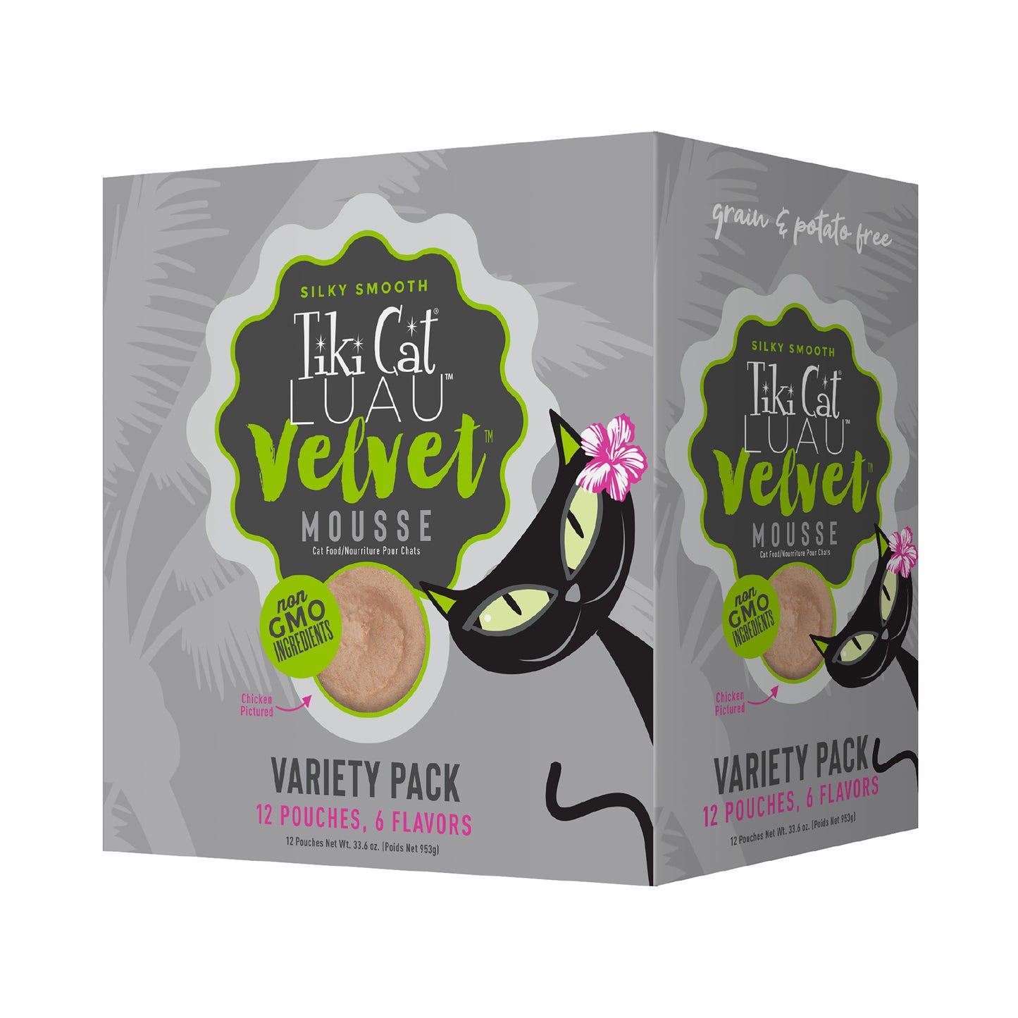 Tiki Cat After Dark 4 Flavour Velvet Mousse Variety Pack - 12 x 2.8 oz