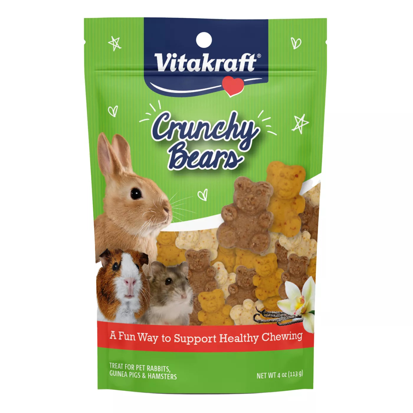 Vitakraft Crunchy Bears Treats 4 oz