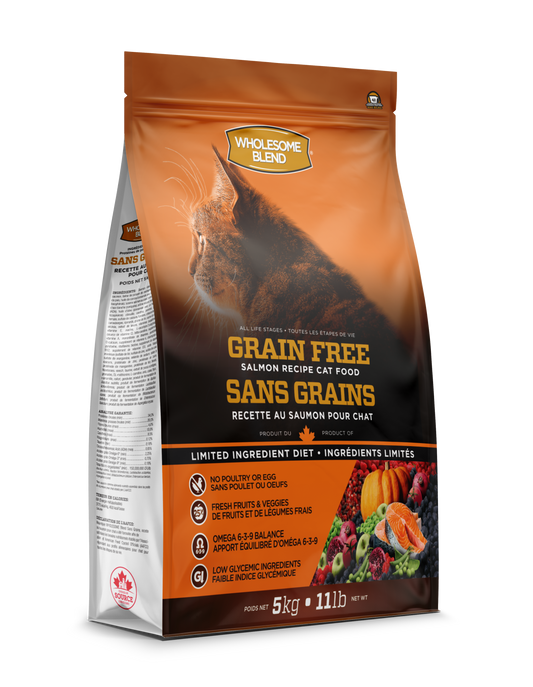 CLEARANCE Wholesome Blend for Cats - Grain Free Salmon 5kg (Expiry 08/2026)