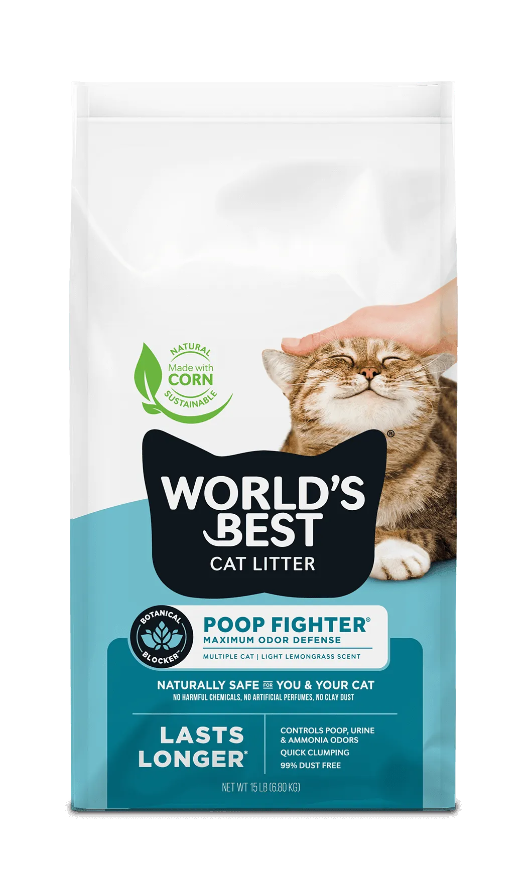 World's Best Cat Litter Poop Fighter 14lb
