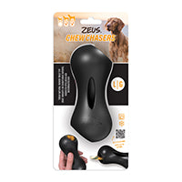 Zeus Chewchasers Rubber Treat Peanut - Black 5.5 in
