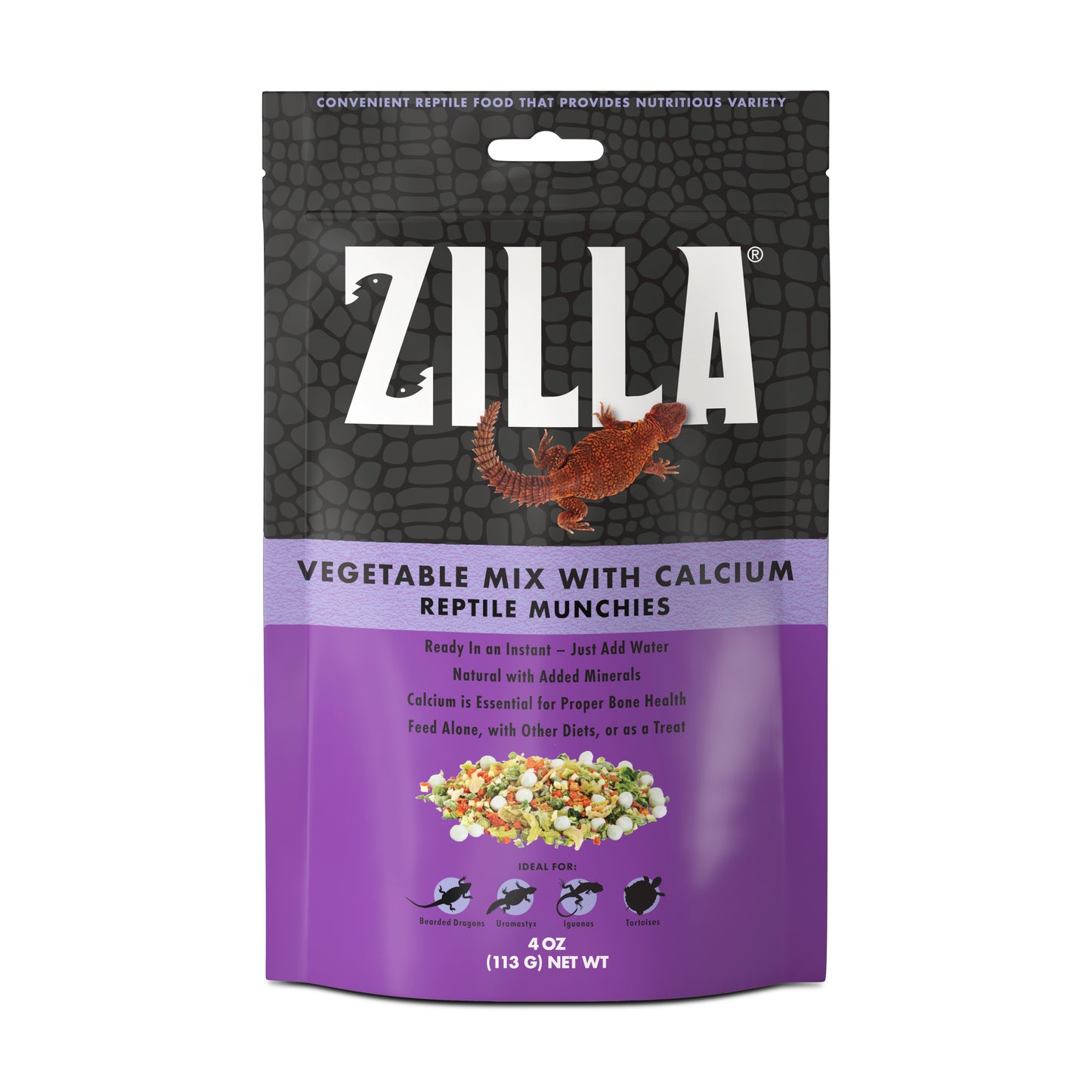 Zilla Reptile Munchies - Vegetable with Calcium 4oz